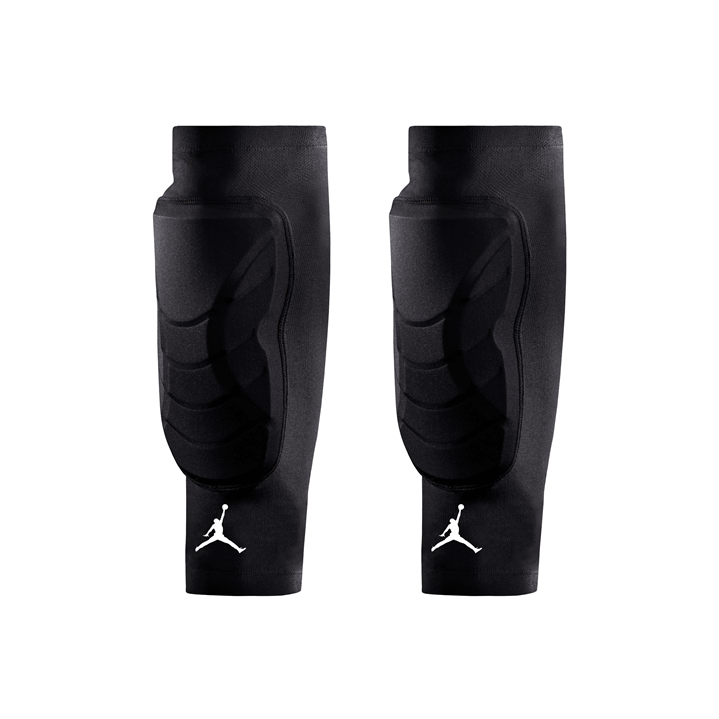 Nike Jordan Padded Shin Sleeves Adult L/XL Black/White New in Box 
