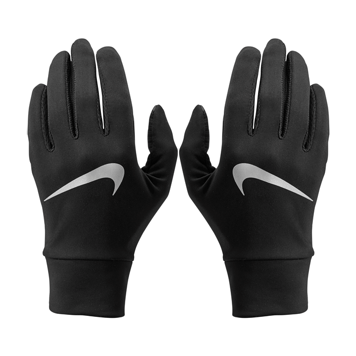 Nike Women's Lightweight Tech Run Gloves Medium Black/Silver - Boyles ...