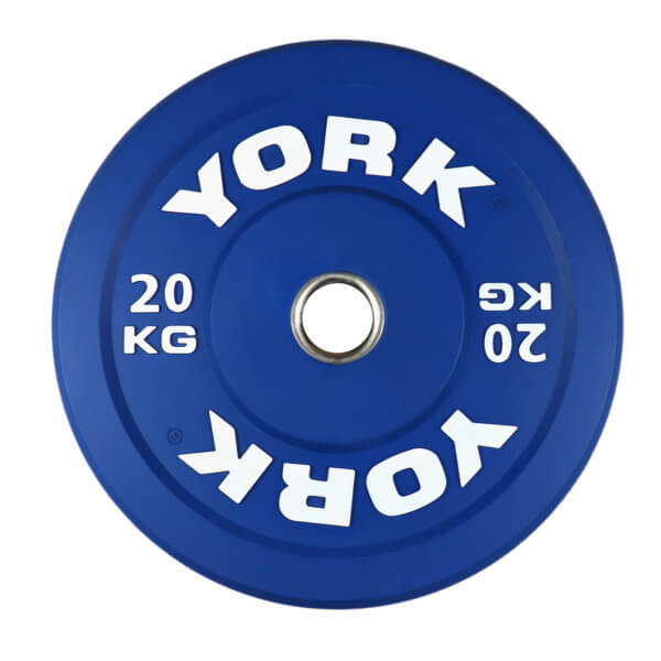 York Fitness 20KG Grey Rubber bumper plate