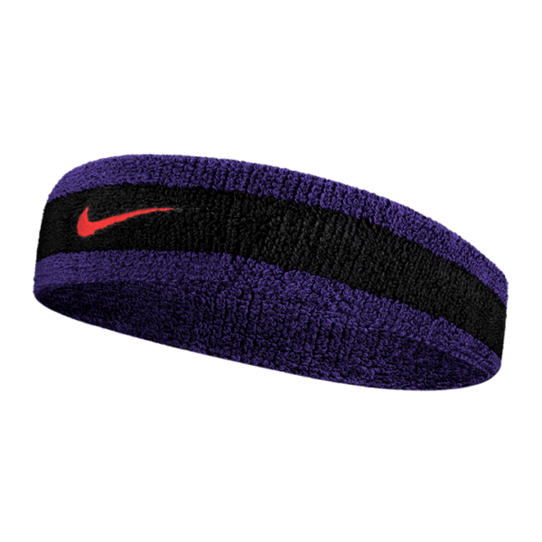 Nike Swoosh Headband Black/Court Purple/Chile Red