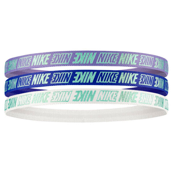 Nike Youth Metallic Headbands Purple Pulse / Lapis / White | 3 Pack
